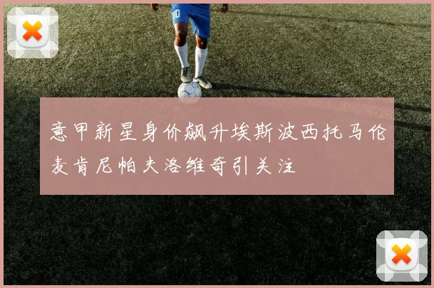意甲新星身价飙升埃斯波西托马伦麦肯尼帕夫洛维奇引关注